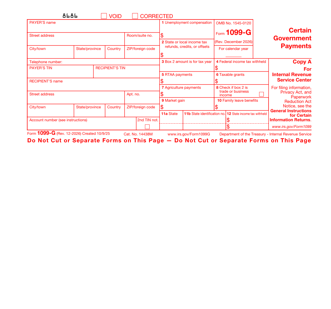 1099-G sample form