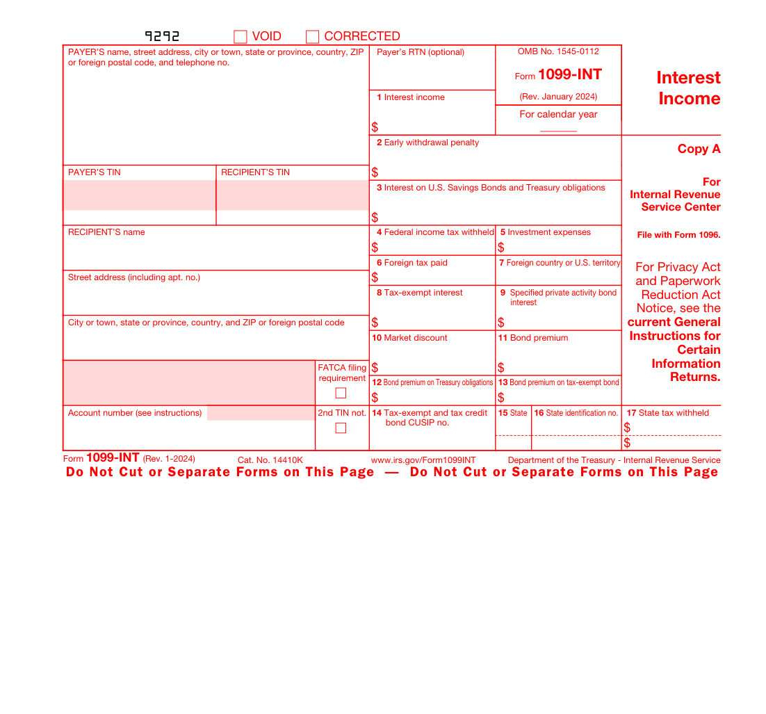 1099-INT sample form