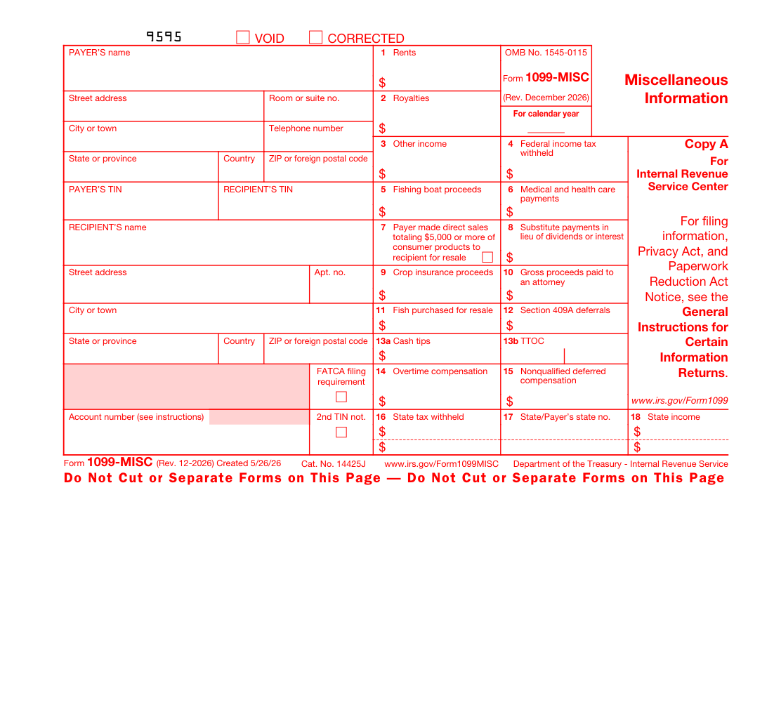 1099-MISC sample form