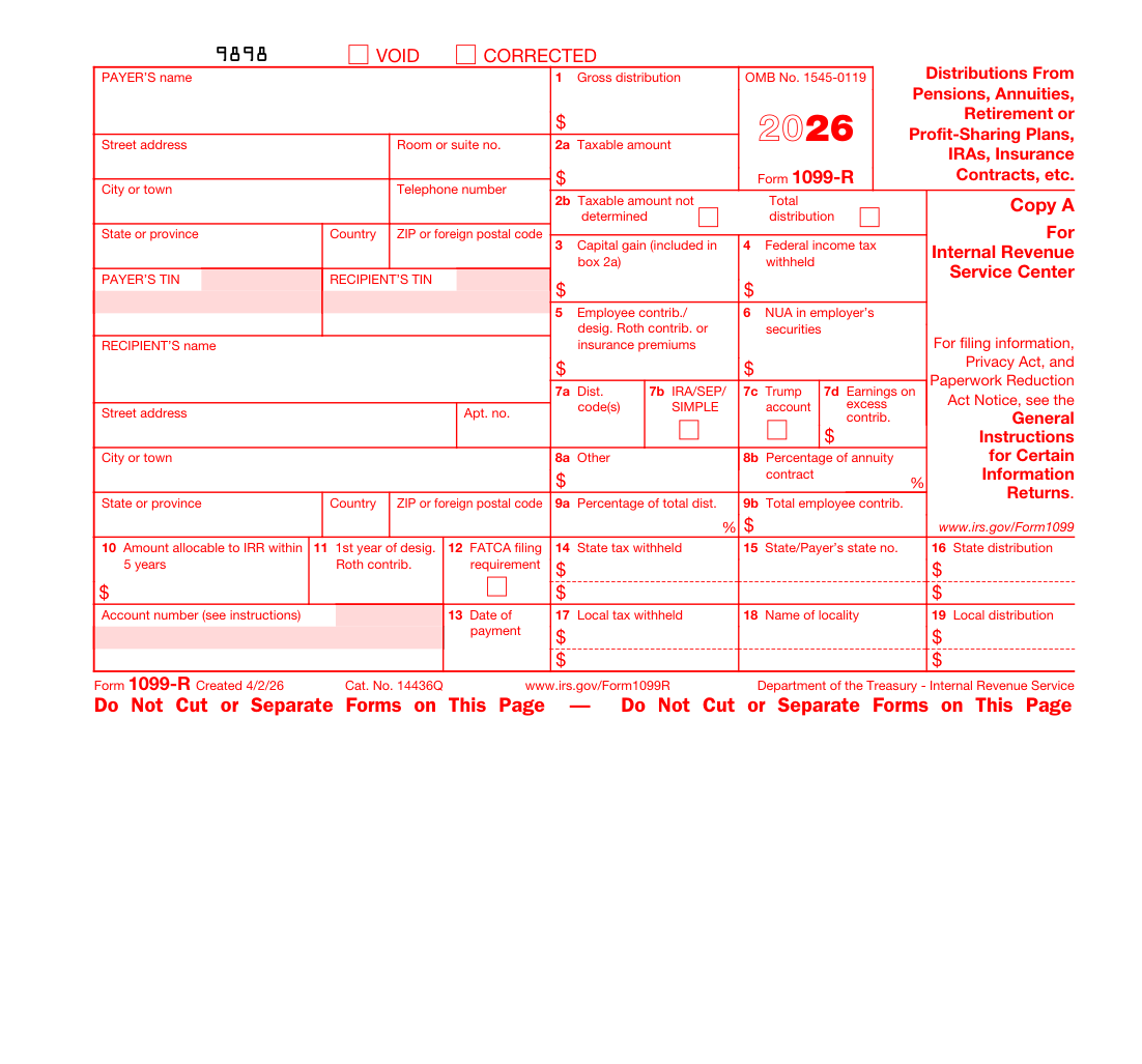 1099-R sample form